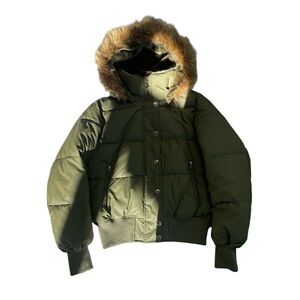 BABY PHAT OLIVE PUFFER JACKET